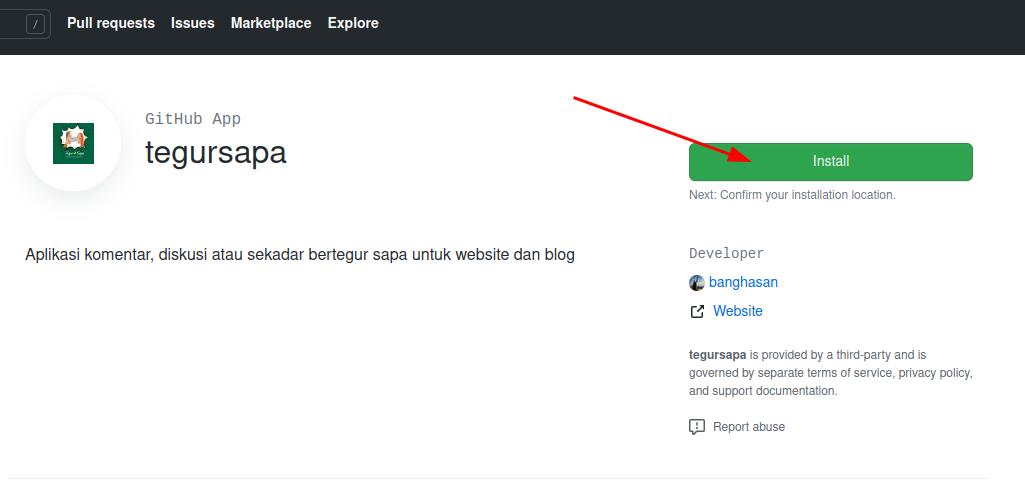 Tegursapa Install