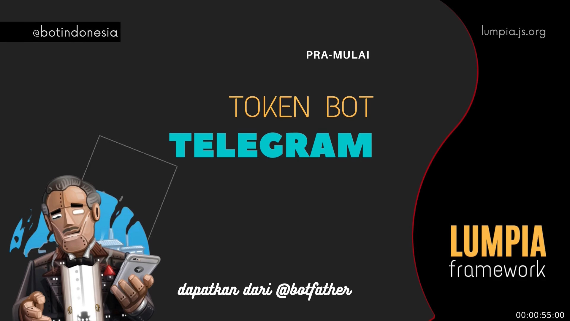 Token dari @BotFather